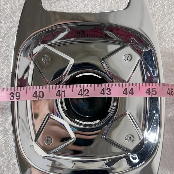 Vintage MCM Chrome Footed Casserole Server Warmer Stand Atomic Age Trivet - Picture 9 of 9